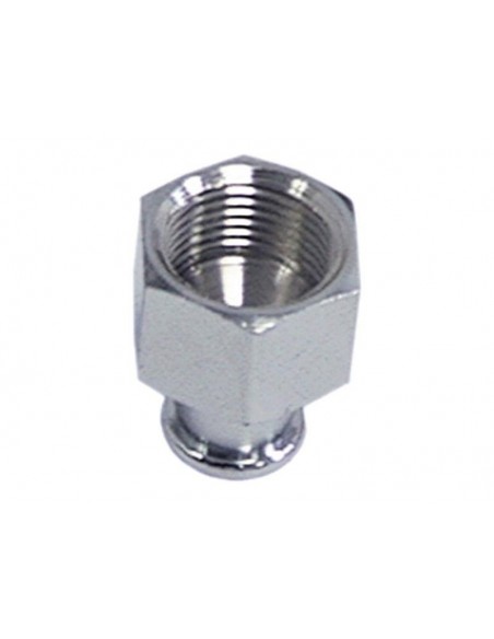 Filter holder spout 3/8" 1 way straight/short