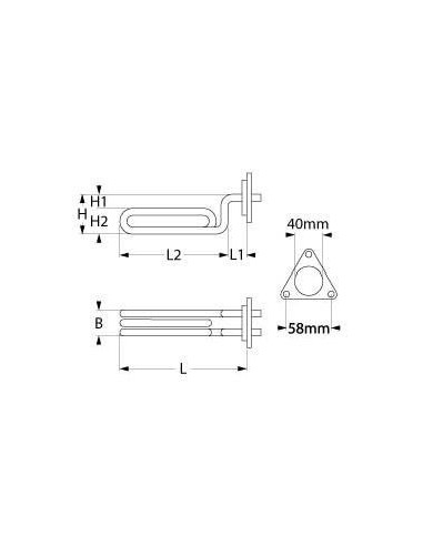 EXPOBAR coffee machine heating element 2500W
