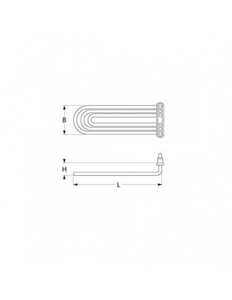 Comenda, Thirode, Hoonved, Faema dishwasher tank heating element 3000W, 230V