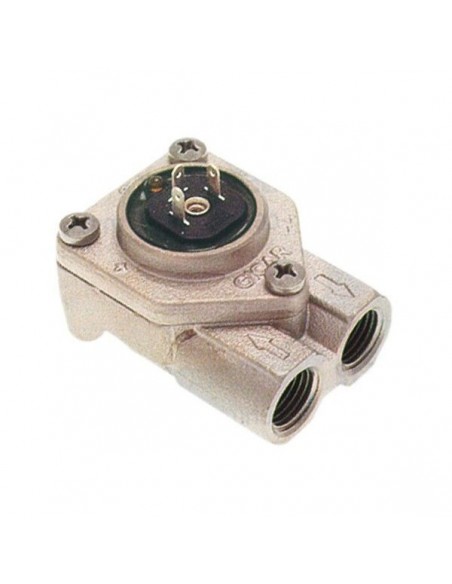 Flow meter coffee-machine, GICAR 9.0.96.02G , thread 1/4" stainless steel with LED plug connection approval NSF