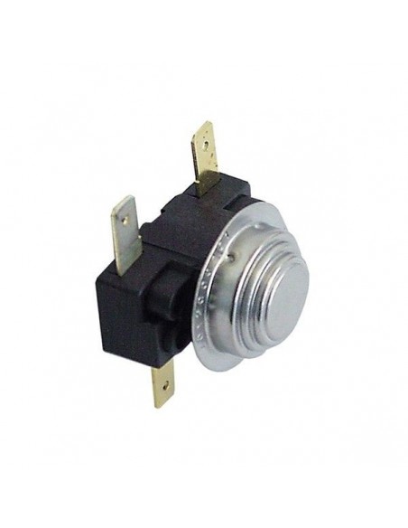 Bi-metal thermostat dishwasher Fagor switch-off temp. 66/57°C NC/NO 2 -pole 16 A connection F6.3