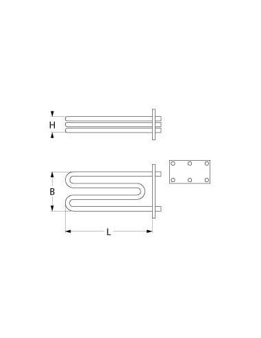 FAGOR oven boiler heating element 9000W, 12024752