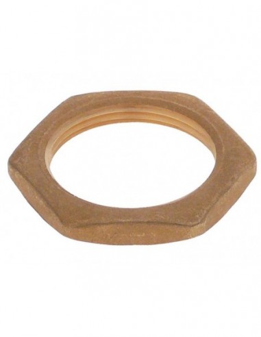 Hexagonal nut thread 1½" brass