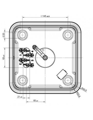 EGO hot plate dimensions 220x220mm 2000W 230V