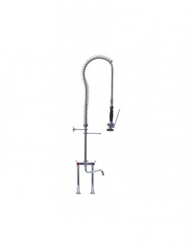 Pre-rinse unit GASTROTOP PREMIUM with bridge mixer tap ceramic tap head ½" 90°