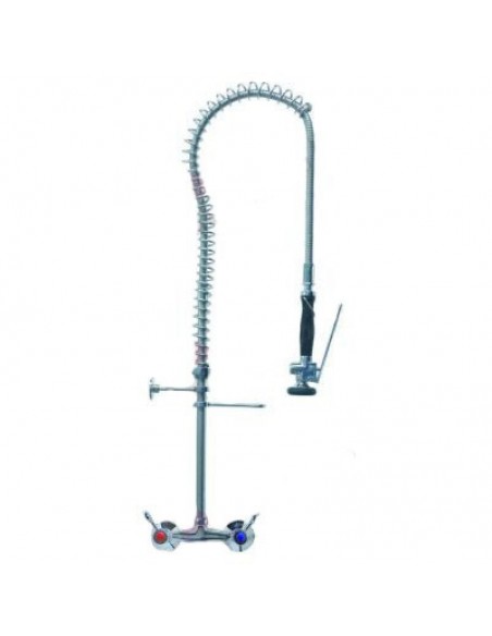 Pre-rinse unit with wall-mounted water tap ceramic tap head ½" 90° without swivel tap