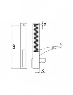 Oven opposite support oven hinge 2