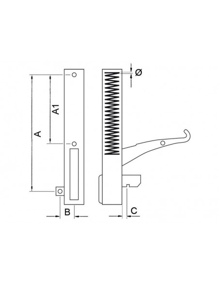 Ambach, Angelo-Po, Ascaso, Baron, Bartscher, Bertos, UniversalOven hinge mounting left