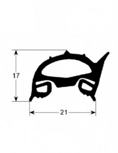 MBM convection oven door gasket, 680x730 mm external size...