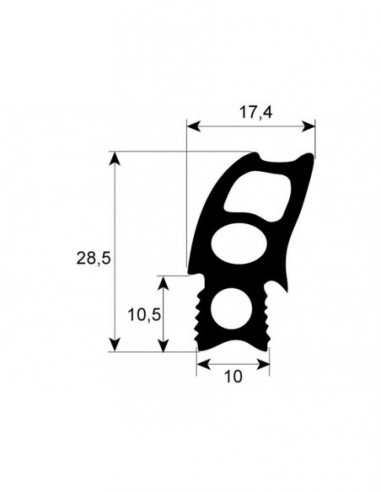 RATIONAL COMBI STEAM OVEN DOOR SEAL / GASKET SCC CM20.00.395