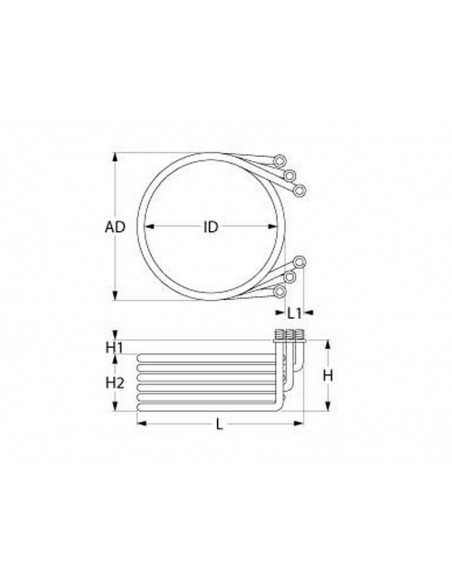 Convotherm convection oven heating element 9000W, 230V