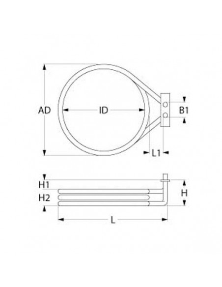 TECNOEKA oven heating element 3000W