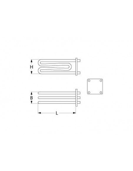 Rational convection oven boiler heating element 9000W, 230V