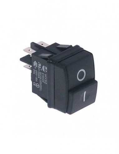 Push switch on/off, black