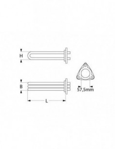 Comenda, Hoonved diswashing boiler heating element 8000... 2