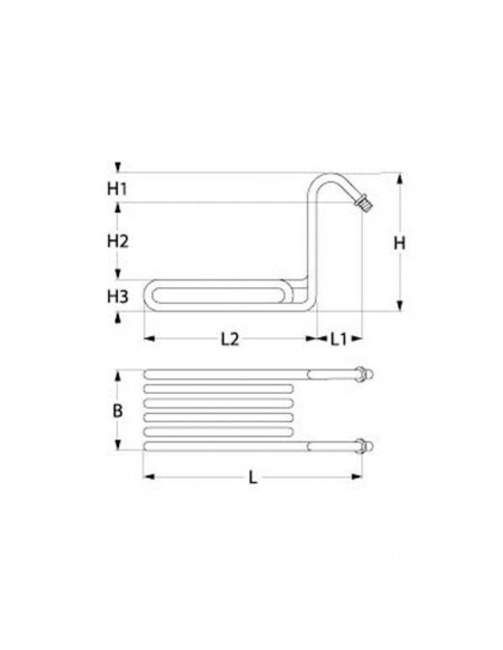 MKN fryer heating element 2000W