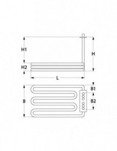 FriFri fryer heating element 7500 W 230/400V 2