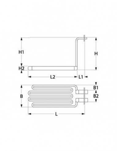 Thielmann fryer heating element 6000 W, 400 V