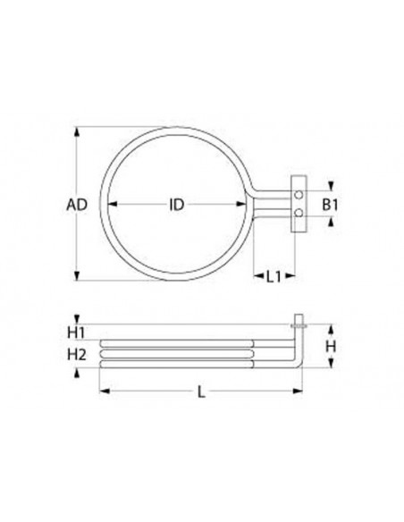 Lotus convection oven heating element 2000W, 230V