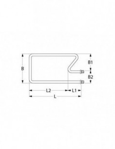 MKN oven heating element 900W, 380V 2