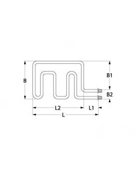 MKN oven heating element 950W, 380V