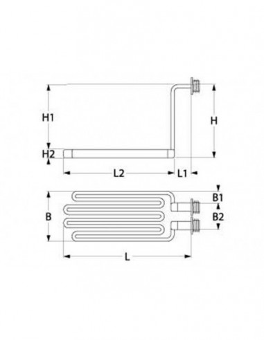 Roka fryer heating element 6000 W, 230/400 V