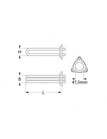 Convotherm convection oven boiler heating element 9000W 230V
