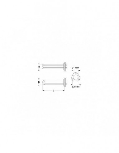 SPAZIALE boiler heating element 3800W