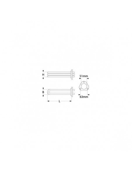 SPAZIALE boiler heating element 3800W