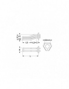 La SPAZIALE heating element 3800W 2