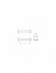 Modular, Marels dishwasher boiler heating element 8000W 2