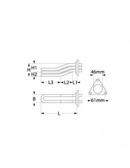 La SanMarco boiler heating element 3000W