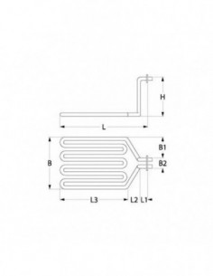 ROLLER GRILL heating element 2500W 2