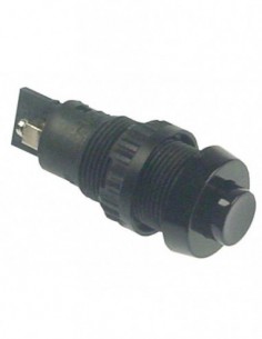 Ascaso momentary push switch mounting ø16,2mm black 1NO...