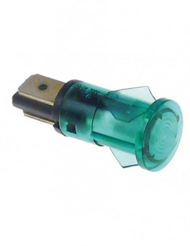 Indicator light ø 12mm, green, temperature resistance 120°C