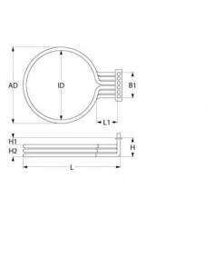GIERRE oven heating element 7500W 2