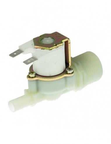 Lainox, Tecnoinox convection oven water solenoid valve single straight inlet 3/4" outlet 10mm, 230VAC