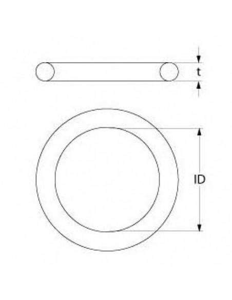 Zanussi, Meiko dishwashing O-ring EPDM thickness 2mm ID ø 21mm Qty 1 pcs