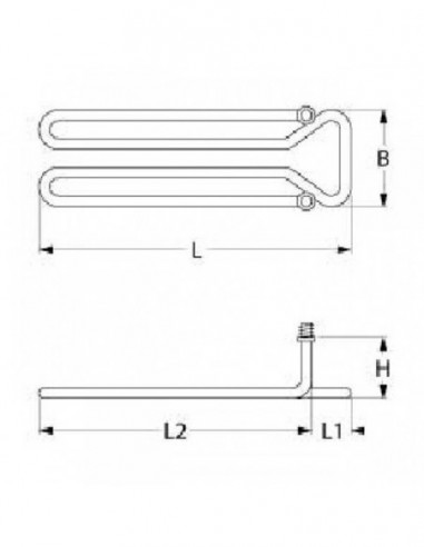 Heating element oven ELECTROLUX,WHIRLPOOL,...