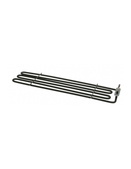 Heating element 2565W 230V L 554mm W1 40mm W2 45mm rectangular flange connection male faston 6.3mm