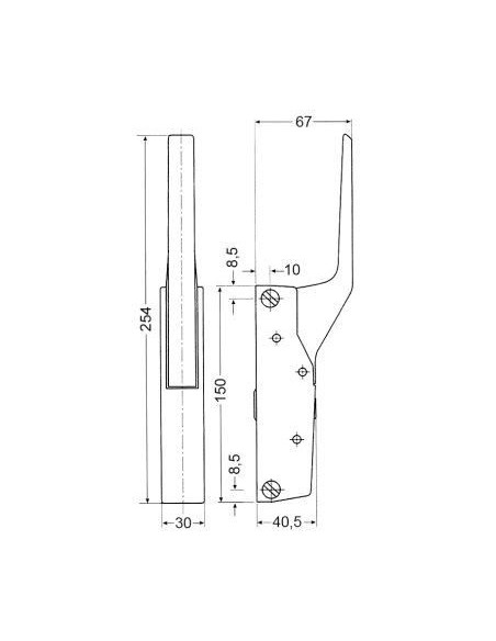 Ambach, Angelo-Po, Ascaso, Baron, Bartscher, Bertos, UniversalOven hinge mounting left