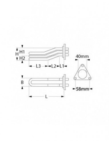 BRASILIA heating element 4000W