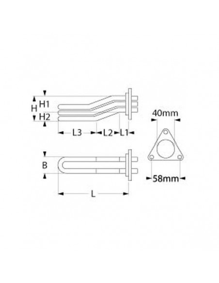 BRASILIA heating element 4000W