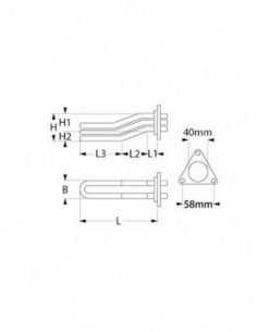 BRASILIA heating element 5000W 2