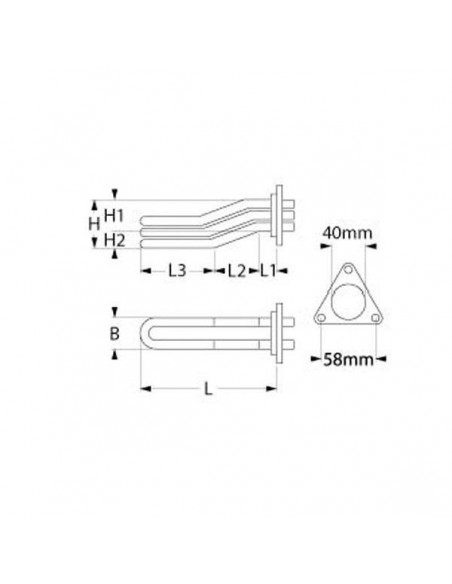 BRASILIA heating element 5000W