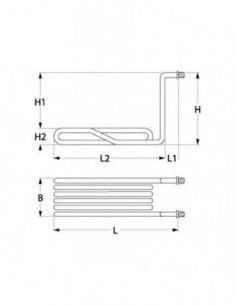 MKN fryer heating element 3300W, 230V 2