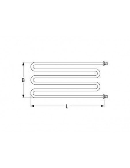 MKN dry heating element 3300W 230V