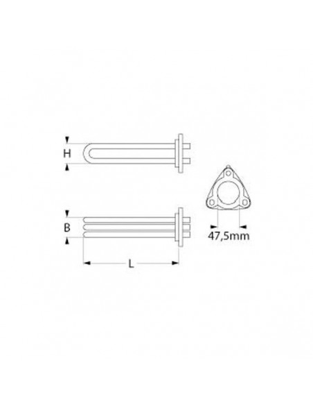 AMBACH heating element 8000W for boiling pan