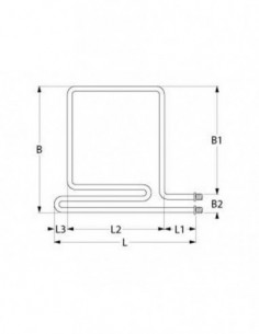 Palux, MKN oven heating element 1700W, 380 V 2