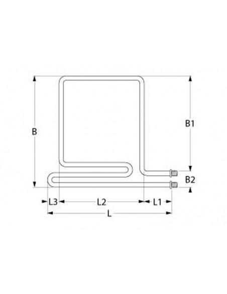 Palux, MKN oven heating element 1700W, 380 V